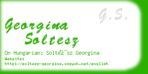georgina soltesz business card